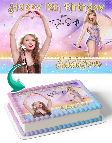 Taylor Swift Singer Edible Cake Toppers – Ediblecakeimage