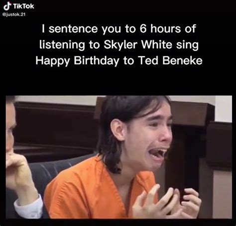 you are sentenced to watch skyler white sing happy birthday to ted ...