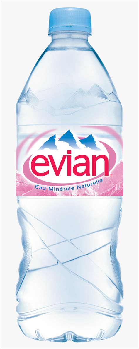 Water Bottle Png Transparent Images - Evian Water, Png Download , Transparent Png Image - PNGitem