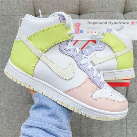 🌸🍡 Nike dunk high pastel shoes 🌸 new release +... - Depop