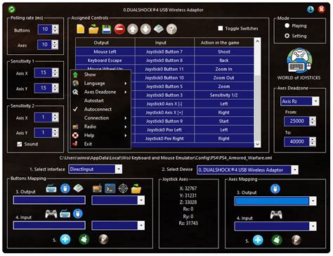 WoJ Keyboard and Mouse Emulator v1.6 Download