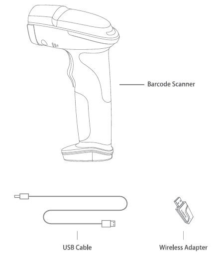 inateck BCST-55 2D Wireless Bluetooth Barcode Scanner User Guide