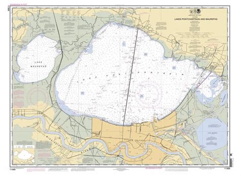 2012 Map of Lake Pontchartrain and Maurepas New Orleans | Etsy