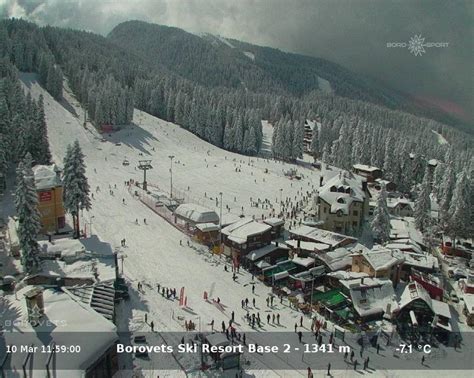 Borovets ski resort - Rila hotel webcam archive - 10.03.2022