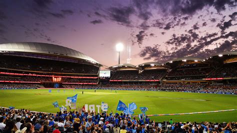 Download Adelaide Oval Cricket Match Dusk Wallpaper | Wallpapers.com