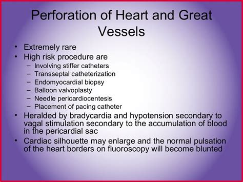 Cardiac cath complications