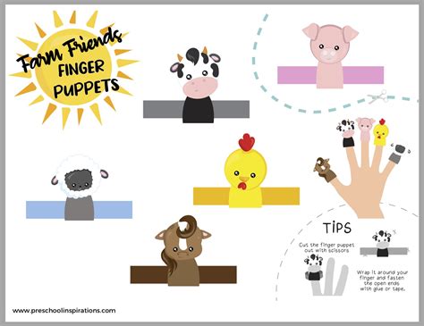 Teach With Farm Animal Finger Puppets - Preschool Inspirations