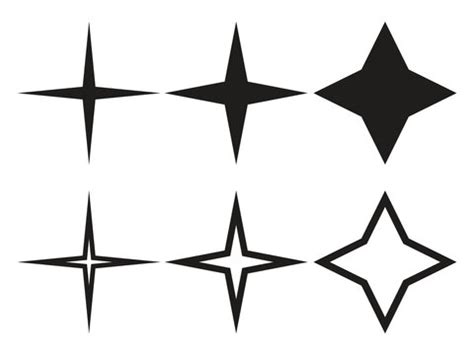 Four Point Star Clipart With No Background