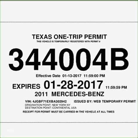 Texas Temporary License Template, The Redesigned Texas Temporary Tags ...