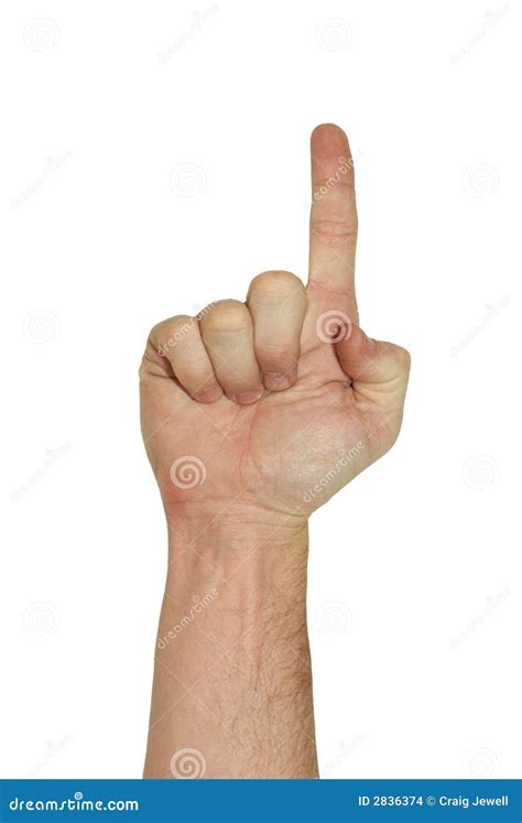 Isolated Hand Pointing Up Stock Images - Image: 2836374