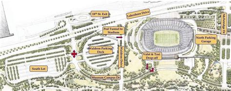 Soldier Field Parking Map - kevinjoblog