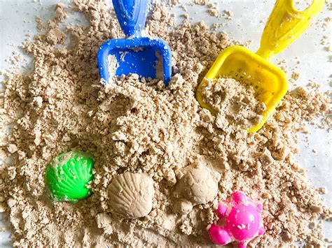 Easy to Make Edible Kinetic Sand for Kids - Raising Veggie Lovers