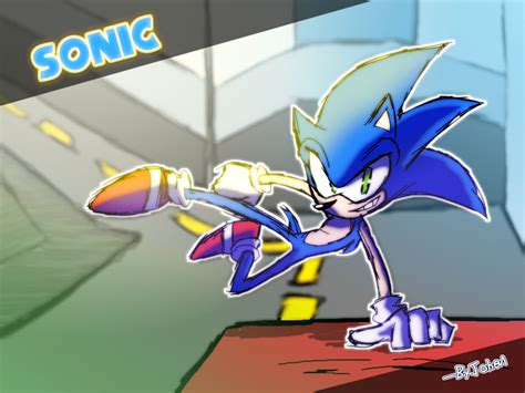 SONIC (Time challenge fanart) by JuanBZom on DeviantArt