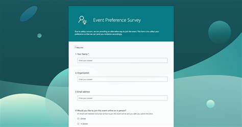 Sample online forms to help organizations stay connected while working remote