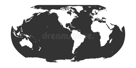 World Map in Robinson Projection Stock Vector - Illustration of australia, planet: 212268464