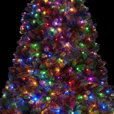 9 Foot Royal Fir Quick-Shape Artificial Christmas Tree 1200 Dual Color LED Lights - King of ...