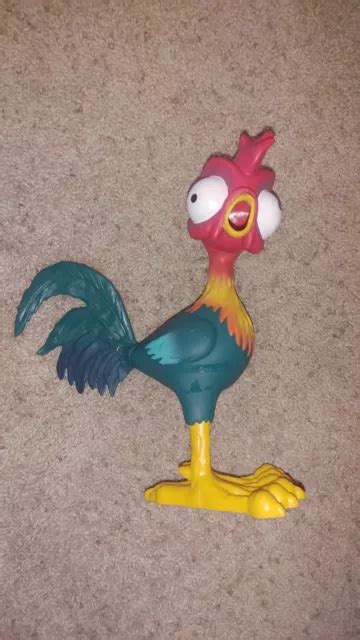 DISNEY MOANA HEI Hei Squeeze And Scream Toy 12” Rubber Chicken Rooster ...