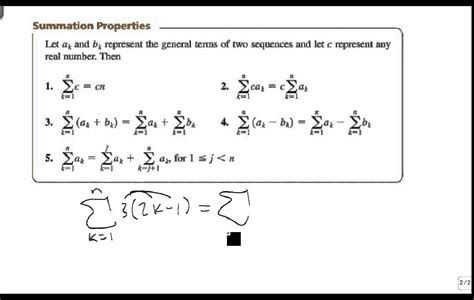 Properties of Summation - YouTube