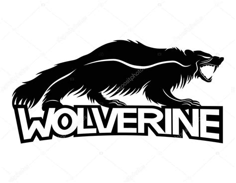 Wolverine animal sign. — Stock Vector © taronin #166671824