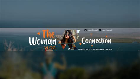 Vlog YouTube Channel art Design. on Behance