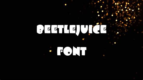 Beetlejuice Font Free Download