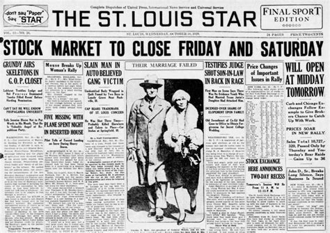 The Great Depression newspaper headlines: Turmoil & uncertainty after ...