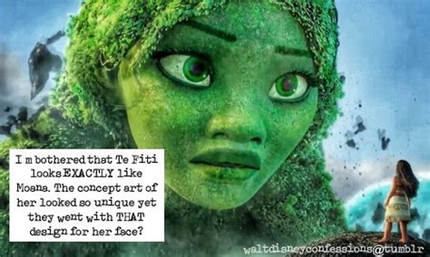 “I’m bothered that Te Fiti looks EXACTLY like Moana. The concept art of ...