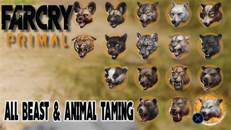 All Beast and Animal Taming abillties & stats Far Cry Primal - YouTube