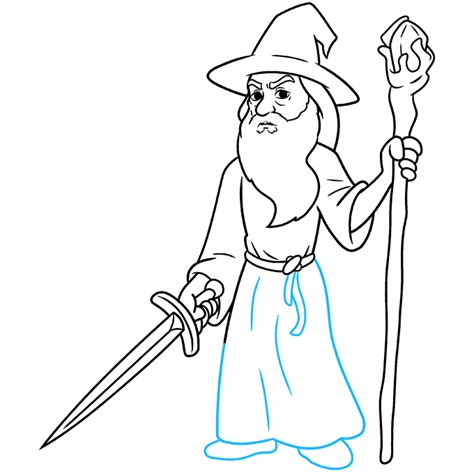 How to Draw Gandalf - Really Easy Drawing Tutorial