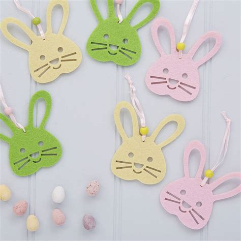 six easter bunny decorations by the chicken and the egg ...