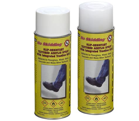 No Skidding® Slip Resistant Acrylic Clear Aerosol Spray, Product No. 11935C is a clear acrylic ...
