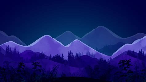 1600x900 Resolution Mountain Minimalist Night 1600x900 Resolution Wallpaper - Wallpapers Den