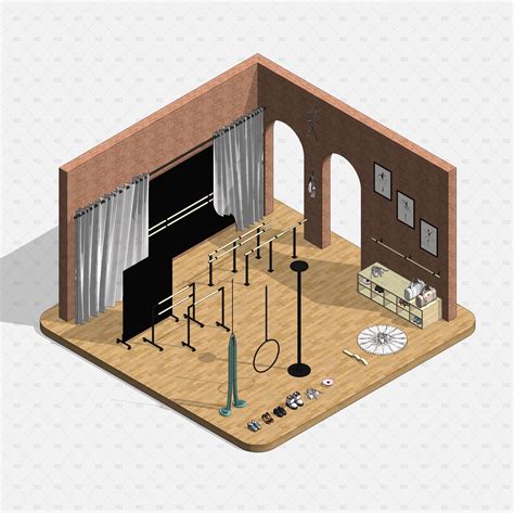 Download Revit Dance Studio Equipment Families | RD Studio