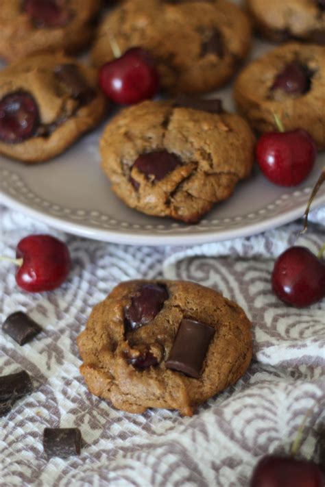 Cherry Chocolate Chips Cookies - PaleOMG