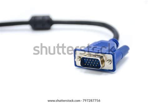 Blue Hdmi Cable Monitor Cables Isolated Stock Photo 797287756 ...