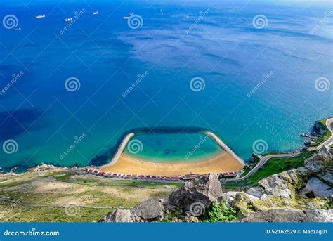 Gibraltar beaches stock image. Image of europe, gibraltar - 52162529