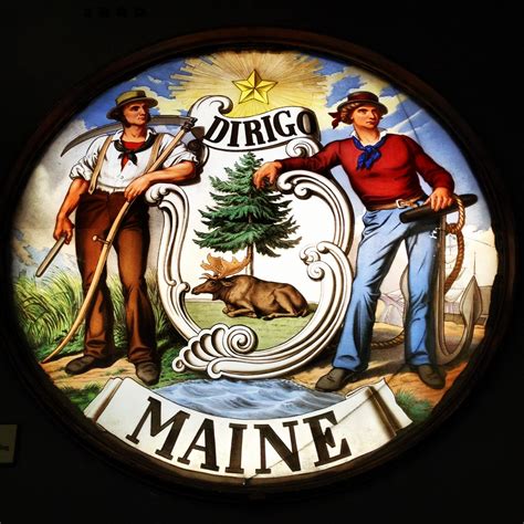 Maine State Seal | Stained Glass previously in the United St… | Flickr