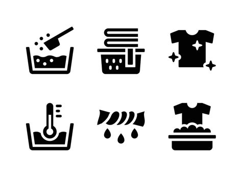 Simple Set of Laundry Vector Solid Icons 17242784 Vector Art at Vecteezy