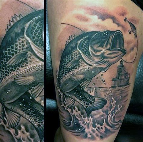 75 Bass Tattoo Designs for Men [2024 Inspiration Guide] | Tattoo designs men, Bass fishing ...