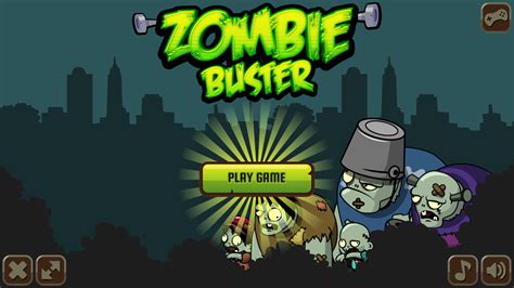 🕹️ Play Zombie Buster Game: Free Online Level Destruction Ricochet ...