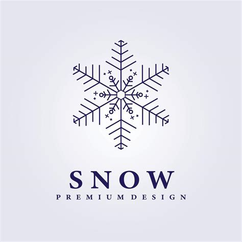 snow logo vector illustration design minimalist 5164543 Vector Art at ...