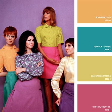 1960s color palette | Retro color palette, Vintage colour palette ...