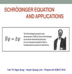 Lecture physics a2 schrodinger equation and applications