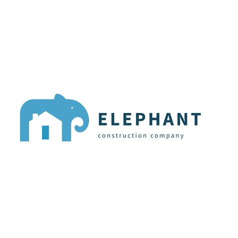 Elephant & House Logo - Turbologo Logo Maker