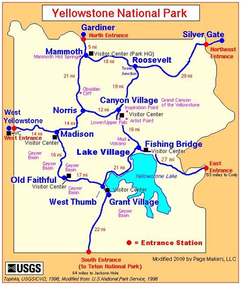 Yellowstone National Park Entrance Map | Walker/Cox trip | Pinterest | Parks, Yellowstone ...
