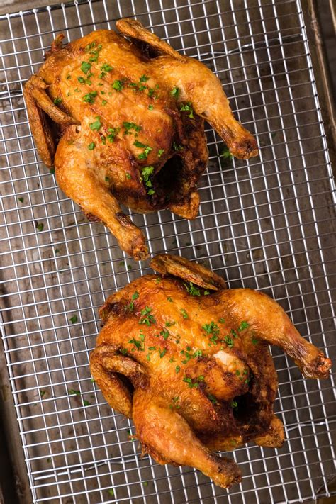 Deep Fried Cornish Hens - Amanda's Cookin' - Chicken & Poultry