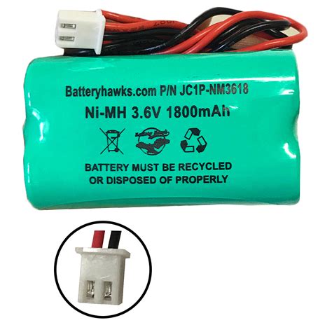 NI-MH AA1200MAH 3.6V Battery Pack Replacement for LED Flash Light / So ...