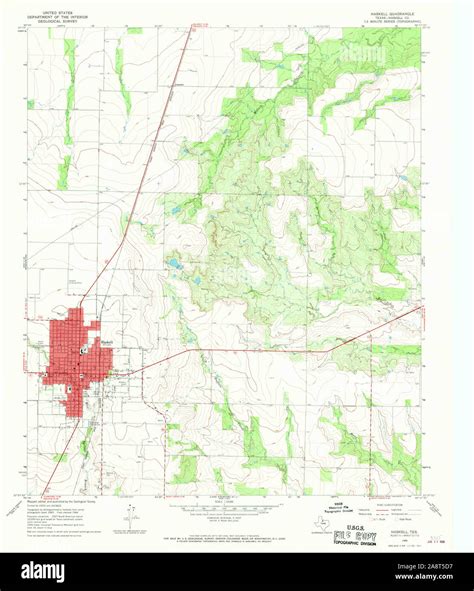 Haskell texas map hi-res stock photography and images - Alamy