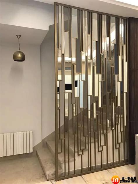 Project Case: stainless steel room divider | Wall partition design ...