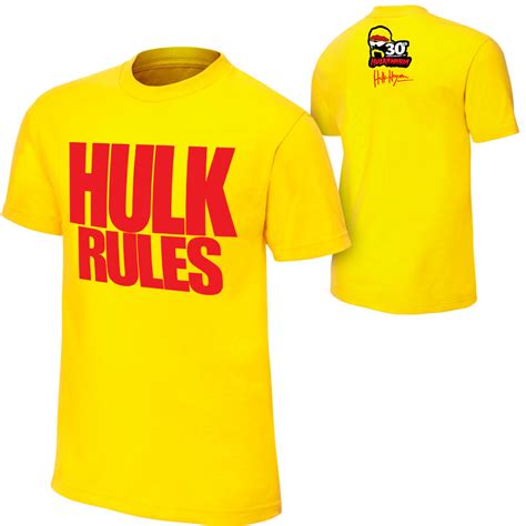 Hulk Hogan "Hulk Rules" 30th Anniversary T-Shirt | Pro Wrestling | FANDOM powered by Wikia